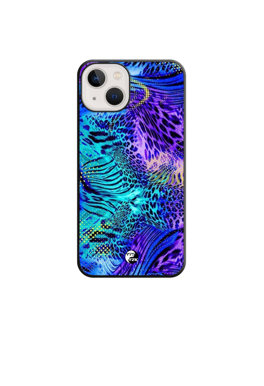 Blue Leopard Y2K Case