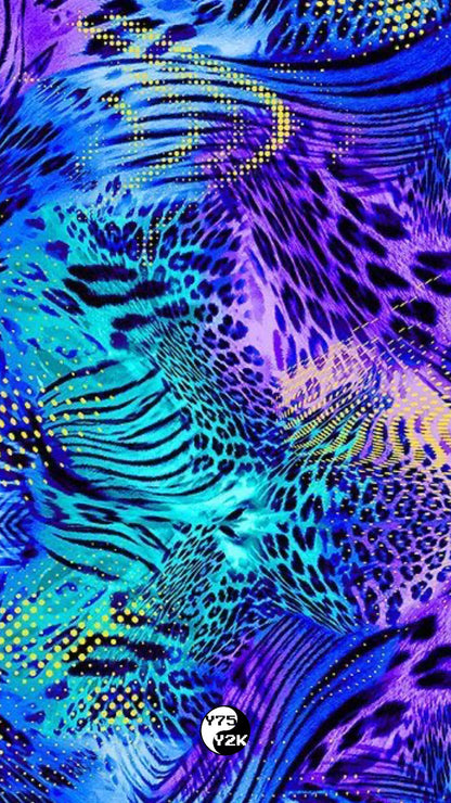 Blue Leopard Y2K Case
